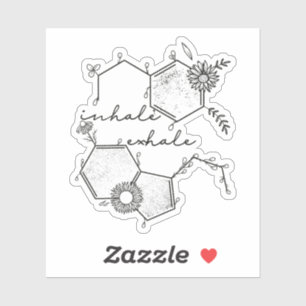 Bloemengeestelijke gezondheid sticker