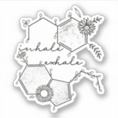 Bloemengeestelijke gezondheid sticker (Voorkant)