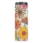 Bloemengeïnspireerde charme thermosbeker (Achterkant)