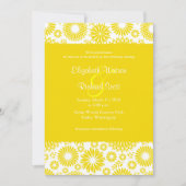  bloemengele bruiloft uitnodiging (Voorkant)