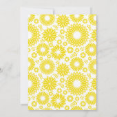 bloemengele bruiloft uitnodiging (Achterkant)