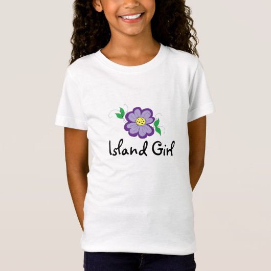 Bloemengemeisje van het eiland t-shirt (Voorkant)