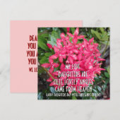 BLOEMENGESCHENK VOOR DOCHTERS DAY (Voorkant / Achterkant)