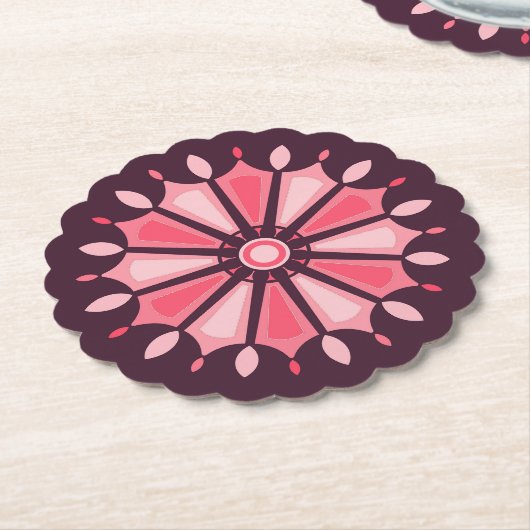 BLOEMENGESCHENK VOOR MAMA DOCHTER ZUSTER VRIEND LE KARTONNEN ONDERZETTERS (Gekanteld)