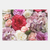 Bloemengeschenkverpakking met rode rozen, 3 vellen (Voorkant 3)