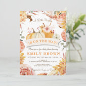 Bloemengestalte Geslachtsonzijdige Kleine POMPBABY Kaart (Staand voorkant)