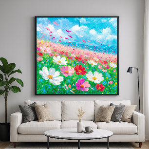 Bloemengeur - Schilderstijl Kunst Poster