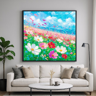 Bloemengeur - Schilderstijl Kunst Poster