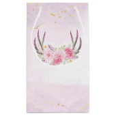 Bloemengewei Blush Roze & Goud Meisje's Verjaardag Klein Cadeauzakje (Achterkant)