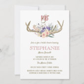 Bloemengewei rustiek Vrijgezellenfeest Kaart (Voorkant)