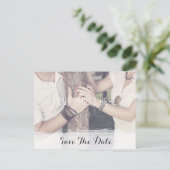 Bloemengewei rustieke bruiloft | De datum opslaan Aankondigingskaart (Staand voorkant)