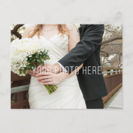 Bloemengewei rustieke houten bruiloft dank u briefkaart