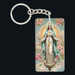 Bloemengezegende Moeder Maria Katholiek Keycha Sleutelhanger<br><div class="desc">Bloemengezegende Moeder Maria Katholieke Sleutelhanger</div>