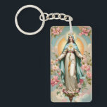 Bloemengezegende Moeder Maria Katholiek Keycha Sleutelhanger<br><div class="desc">Bloemengezegende Moeder Maria Katholieke Sleutelhanger</div>