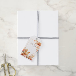 Bloemengiftkaart Voor Jou met Kipillustratie Cadeaulabel