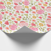 Bloemengiftverpakkingsrol papier (Hoek)