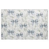 Bloemengingham blauwe strikken stof (Fat Quarter)