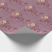 Bloemengirls babyshower cadeaupapier (Hoek)