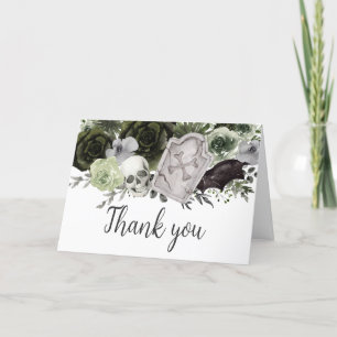 bloemengotisch Baby shower Bedankkaart