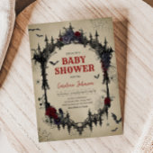  bloemengotisch Baby shower Kaart