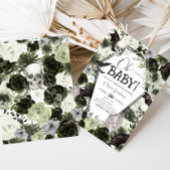 bloemengotisch Baby shower Kaart