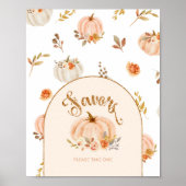 Bloemengoud folie pastel kleine pompoen Favors Poster (Voorkant)