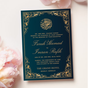 Bloemengoud Lijst Groene islamitische moslim bruil Kaart