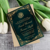 Bloemengoud Lijst Groene islamitische moslim bruil Kaart