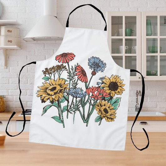 Bloemengoud Vintage Schort