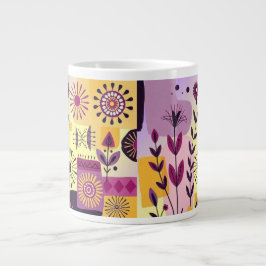 Bloemengraffiti Grote Koffiekop