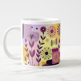 Bloemengraffiti Grote Koffiekop