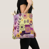 Bloemengraffiti Tote Bag (Dichtbij)