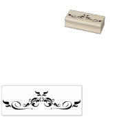 Bloemengrens art stempel (Gestempeld)