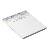 Bloemengrens Custom notitieblok (Schuin)