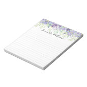 Bloemengrens Custom notitieblok (Linkerzijde)