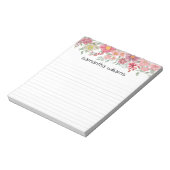 Bloemengrens Custom notitieblok (Linkerzijde)