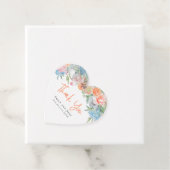 Bloemengrens Dank u namen bericht bruiloft Bedankjes Labels (In situ)