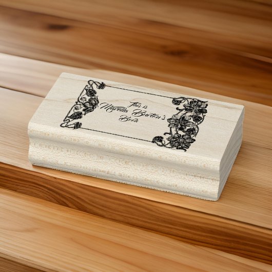 Bloemengrens eigendom stempel