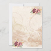 BLOEMENGRENS Indische Trouwkaart Kaart (Achterkant)