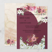 BLOEMENGRENS Indische Trouwkaart Kaart (Voorkant / Achterkant)