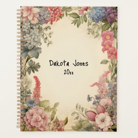  Bloemengrens met Hydrangea Flowers Planner (Voorkant)