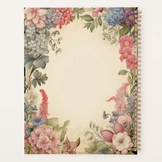 Bloemengrens met Hydrangea Flowers Planner (Achterkant)