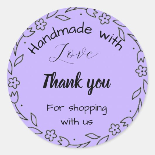 Bloemengrens Zakelijke stickers (Voorkant)