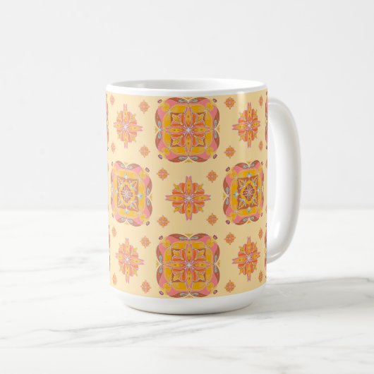 Bloemengrid Koffiemok (Voorkant rechts)