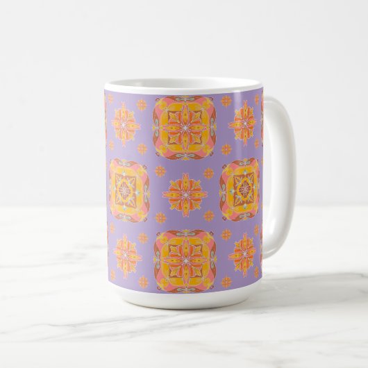 Bloemengrid Koffiemok (Voorkant rechts)