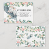 Bloemengroen Baby Olifant Breng een boek in plaats Informatiekaartje (Voorkant / Achterkant)