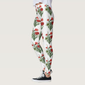 Bloemengroen blad  leggings (Links)