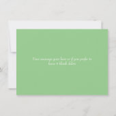 Bloemengroen boeket dank je wel bedankkaart (Achterkant)