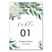 Bloemengroen bruiloft evenement Business Kaart (Voorkant)