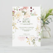 Bloemengroen de avond voor repetitie diner kaart (Staand voorkant)